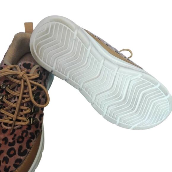 Xpacs Brown Tan Leopard Print Sneakers with Chunky Sole - Picture 7 of 10